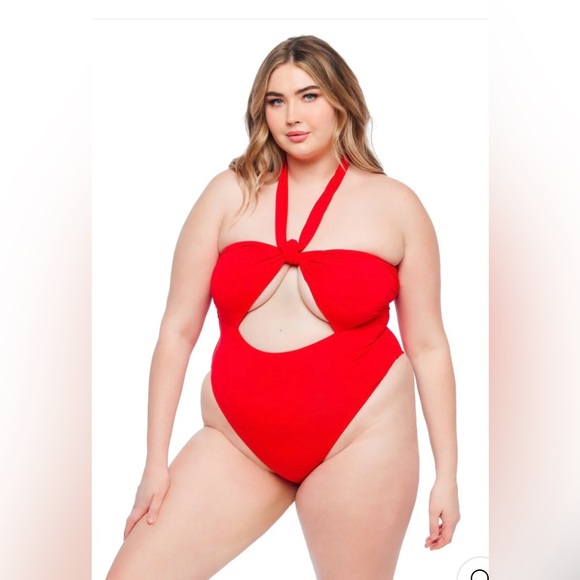 JMP The Label Red Swimsuit     NEW w/out Tags!             SIZE XXXL - Picture 4 of 12